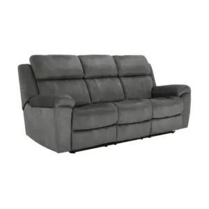 โซฟาผ้าปรับระดับไฟฟ้า 3 ที่นั่ง รุ่นเลดเจอร์ - สีเทา
